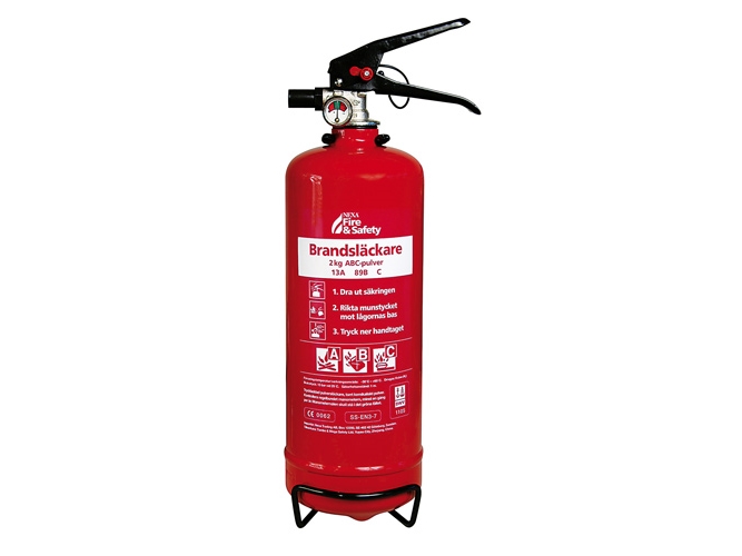 Feuerlöscher Rot 2Kg 13A