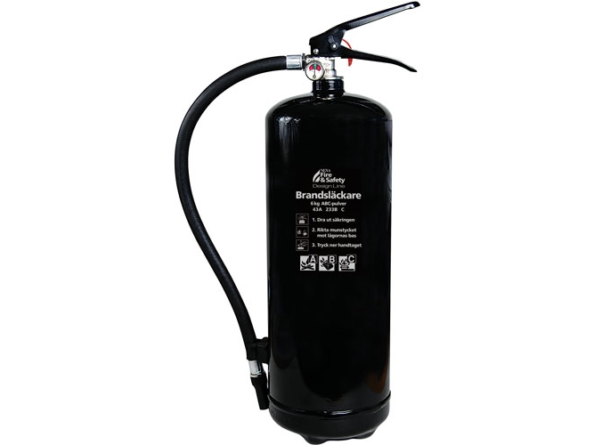 Feuerlöscher Schwarz 6Kg 43A