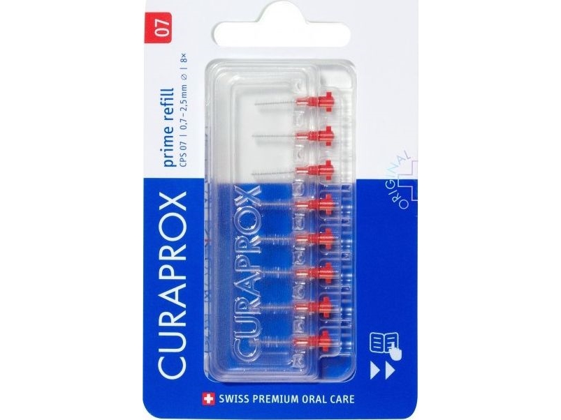 Curaprox Interdentalreiniger - Prime Spitzen Cps07 Rot 8 Stk.