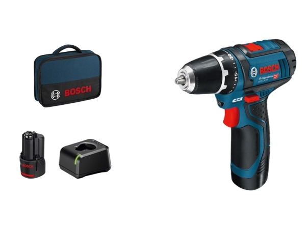 Bosch Skruemaskine Gsr 12V-15, 2 X 12 V/2,0 Ah