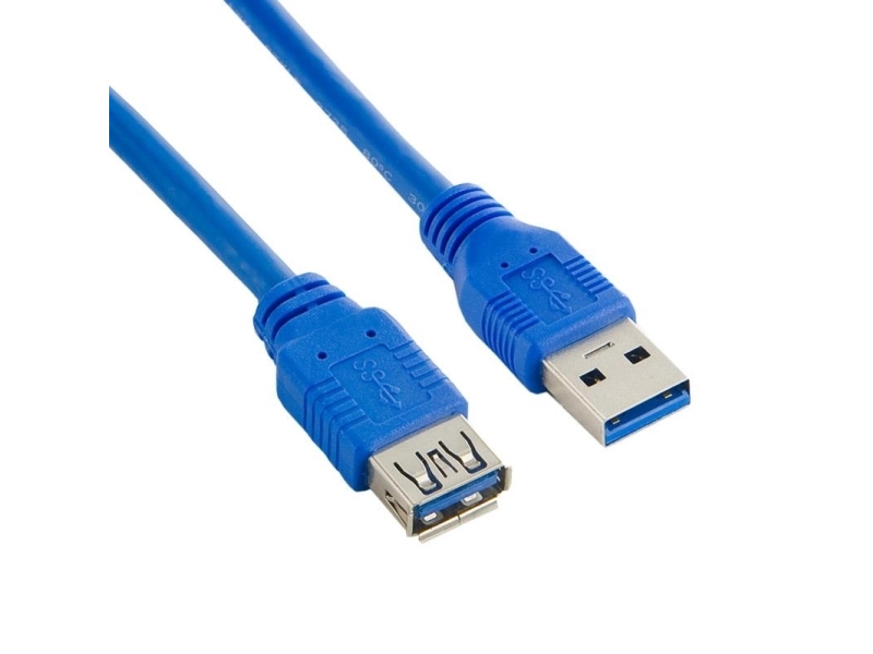 Natec 1.8M Usb 3.0 A, 1,8 M, Usb A, Usb A, Usb 3.2 Gen 1 (3.1 Gen 1), Hanstik/Hunstik, Blå