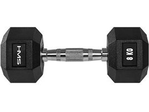 Hms Kurzhantel Hex Pro Gummiert 1 X 8 Kg