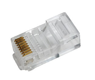 LogiLink RJ45, RJ45, Transparent, Guld, RoHS, 100 stk