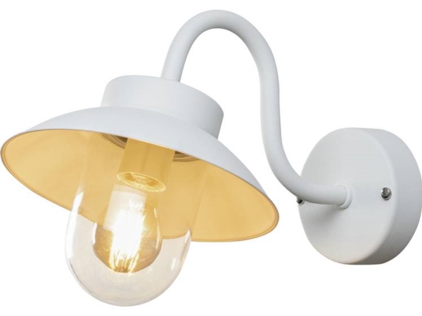 Konstsmide Vega Mini 417-250 Udendørs Vægbelysning, Vægbelysning Energisparepære, Glødepære, Led (Rgb) E27 Hvid