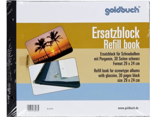 Goldbuch 83076 Fotoalbum Schwarz 30 Seiten
