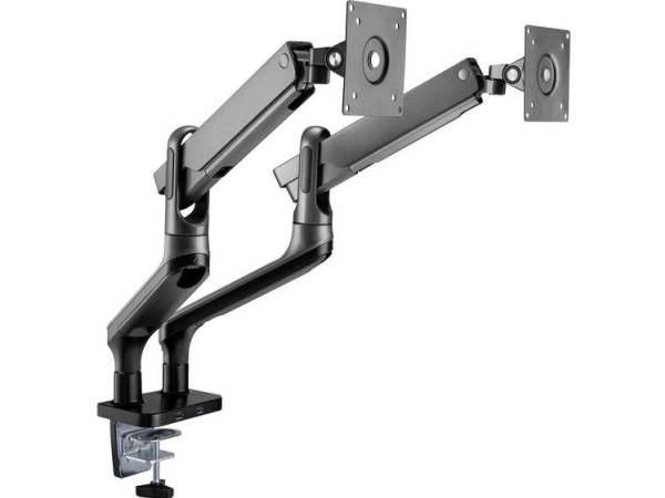 My Wall Monitor-Tischhalterung Hl 22-2 L 1 Display 43,2 Cm (17")–81,3 Cm (32") Schwarz Schwenkbar, Drehbar, Beweglich