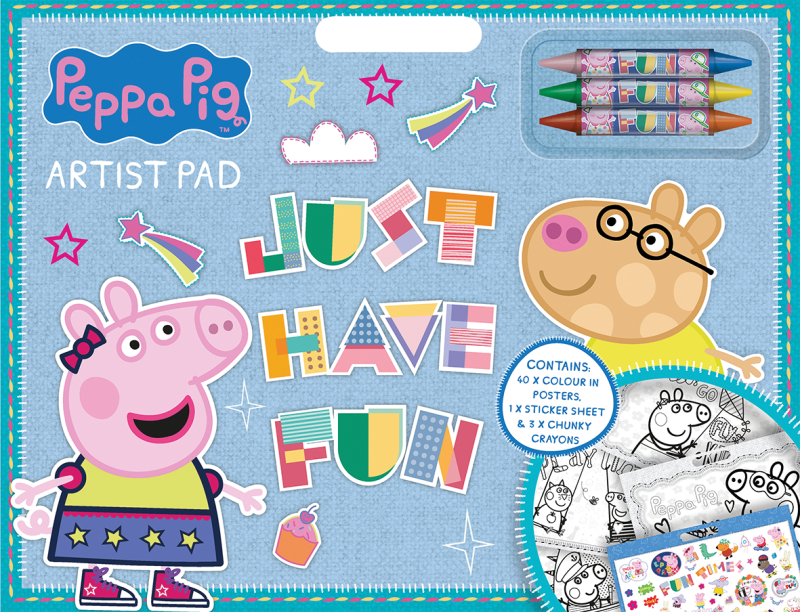 Peppa Pig Peppa Pig Artist pad with 3 crayons & sticker sheet | Leksaker - Figurer & Dockor | GameStuff