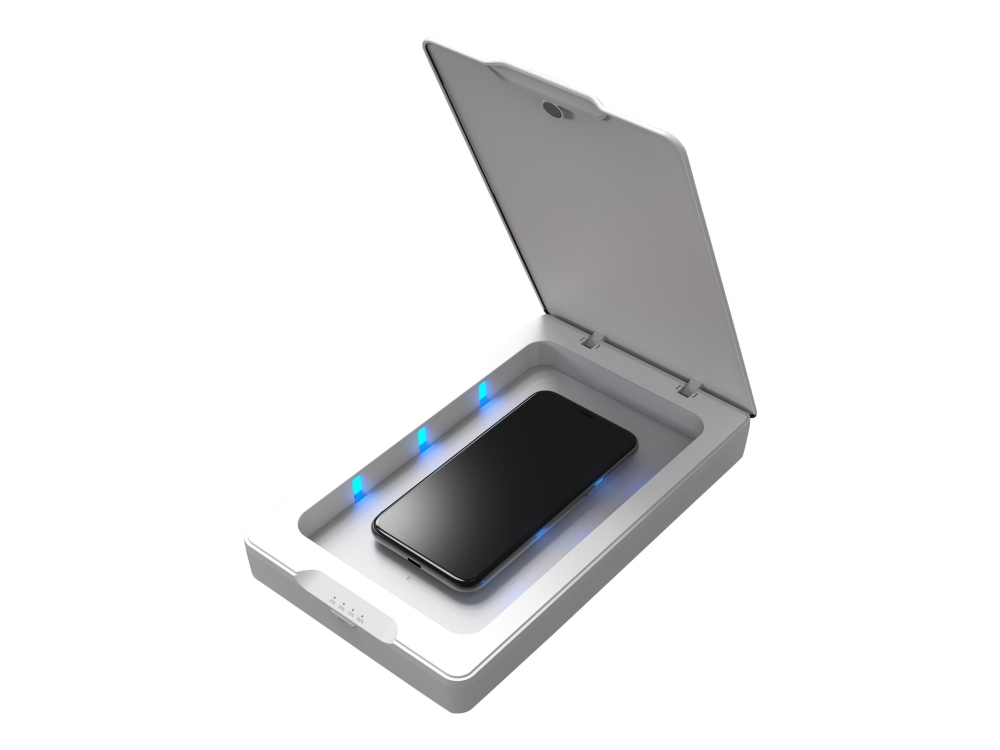 ZAGG InvisibleShield UV Sanitizer - UV-disinfektionskabinet for mobiltelefon - op til 6,9
