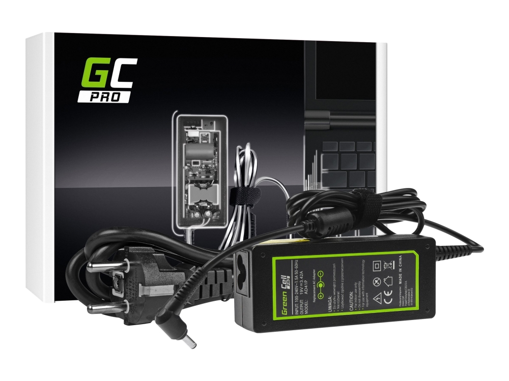 Green Cell Pro - Strømforsyningsadapter - Ac - 65 Watt - Sort - For Asus F553 R540 Vivobook X540 X553 Zenbook Ux303