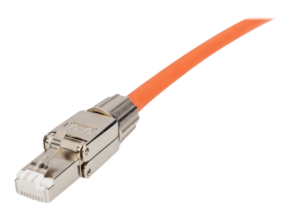 DIGITUS Professional - Verkkoliitin - RJ-45 (uros) - suojattu - CAT 6a - IEEE 802.3af/IEEE 802.3at/IEEE 802.3bt