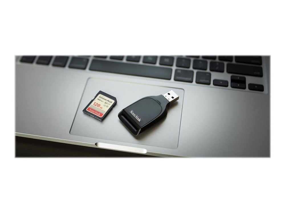 SanDisk - Kortlæser (SDXC UHS-I, SDHC UHS-I, SDXC, SDHC, SD) - USB 3.0