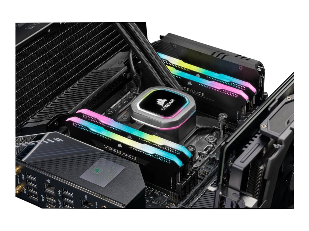 CORSAIR Vengeance RGB PRO SL - DDR4 - sats - 32 GB: 2 x 16 GB - DIMM 288-pin - 3200 MT/s / PC4-25600 - CL16 - 1.35 V - ej buffrad - icke ECC - svart | Datorkomponenter - RAM-Minnen - DDR4 | GameStuff