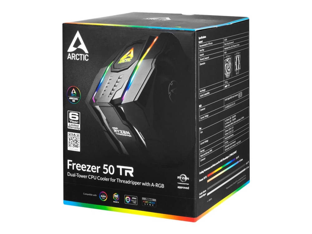 Arctic Freezer 50 Tr - Processor-Køler - (For: Tr4) - Aluminium - 120 Mm/140 Mm