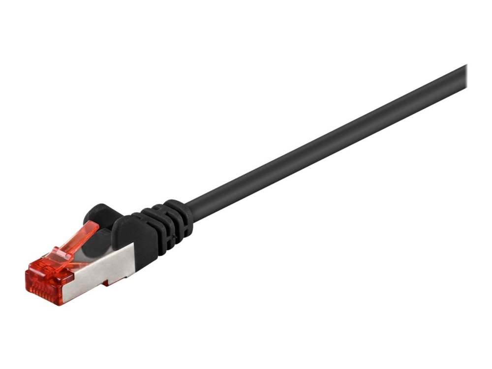 Microconnect - Netzwerkkabel - Rj-45 (Stecker) Auf Rj-45 (Stecker) - 25 Cm - 6 Mm - Sftp - Cat 6 - Halogenfrei, Rund, Verseilt - Schwarz