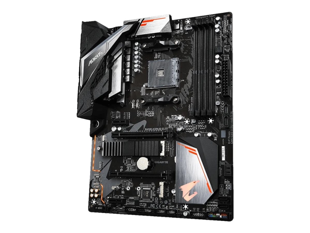 Gigabyte B450 Aorus Elite V2 1.0 Bundkort Atx Socket Am4 Amd B450 Chipset Usb 3.1 Gen 1 Gigabit Lan Onboard Grafik Cpu Påkrævet H