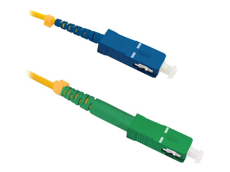 Qoltec Simplex - Patchkabel - Sc/Apc (Han) Til Sc/Upc (Han) - 5 M - Fiberoptik - Simplex - 9 / 125 Micron - G.652D - Halogenfri - Gul