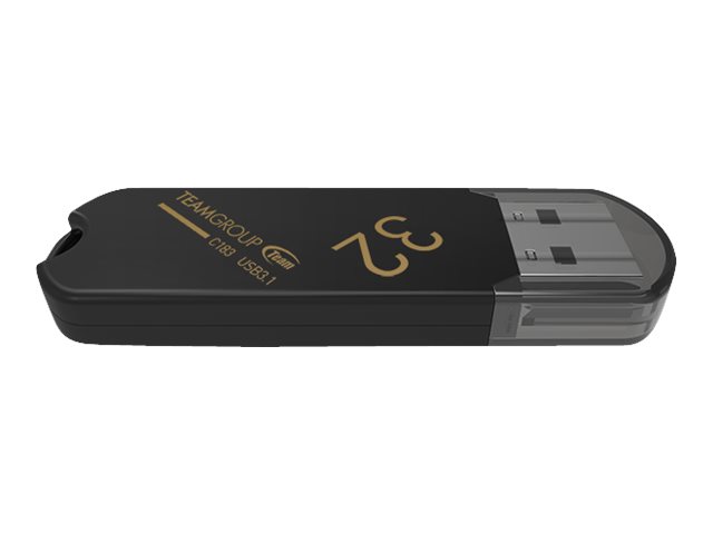 Team Group C183, 32 Gb, Usb Typ-A, 3.2 Gen 1 (3.1 Gen 1), Kappe, 7 G, Schwarz