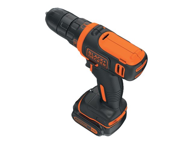 BLACK+DECKER BDCDD12-QW - Borr/drivare - sladdl&ouml;s - nyckell&ouml;s chuck 10 mm - 26 N&middot;m - 10.8 V