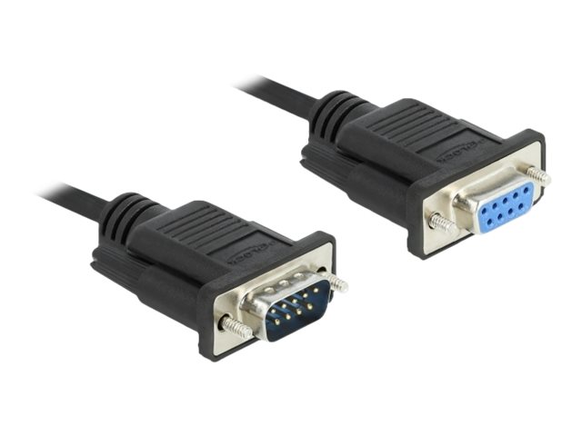 Delock Seriell Kabel Rs-232 D-Sub9 Stecker Zu Buchse Mit Schmalem Steckergehäuse 4 M, 4 M, Sub-D9, Sub-D9, Gerade, Gerade, Stecker/Buchse