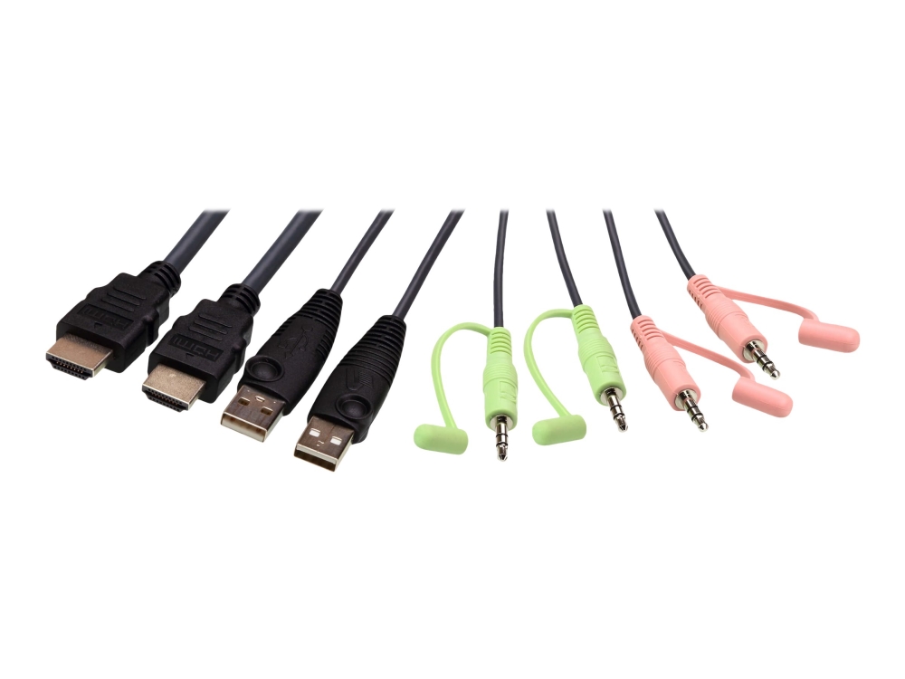 ATEN CS22H - Omkopplare för tangentbord/video/mus/ljud/USB - 2 x KVM/ljud/USB - 1 lokal användare - skrivbordsmodell - för VanCryst VS182B, VS184B | Datortillbehör - KVM & Switchar - Switchar | GameStuff