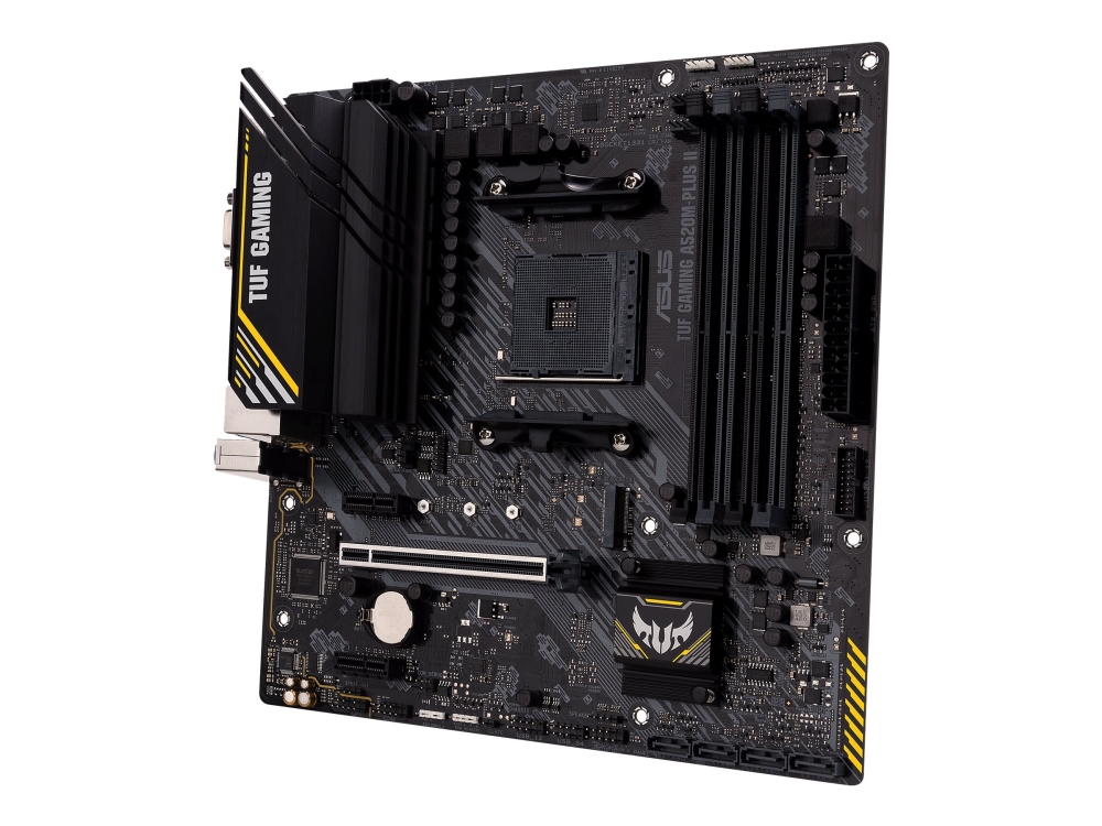 Asus Tuf Gaming A520m-Plus Ii - Bundkort - Micro Atx - Socket Am4 - Amd A520 Chipset - Usb 3.2 Gen 1 - Gigabit Lan - Onboard Grafik (Cpu Påkrævet) -