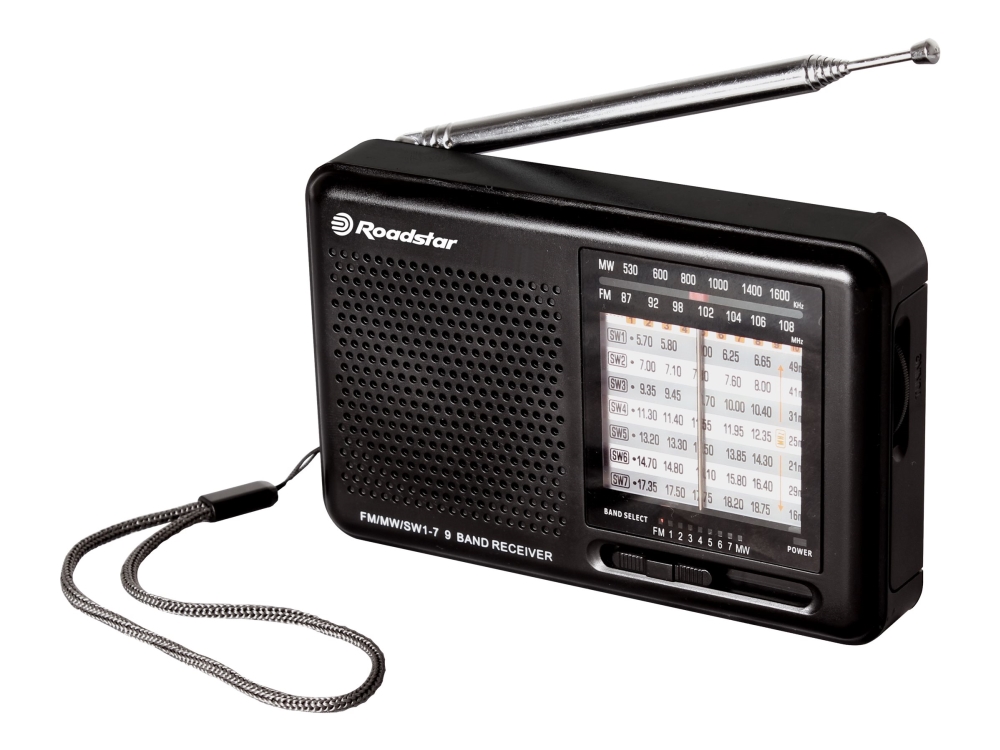 Kuffertradio Roadstar TRA-2989 KW, AM (1018), FM Sort