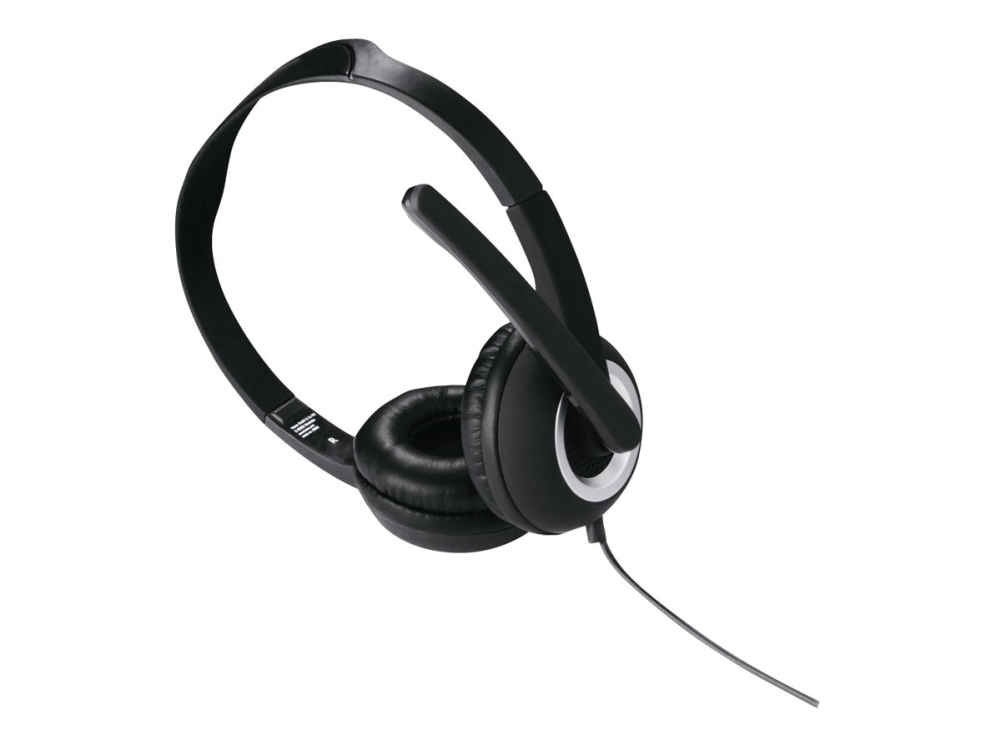 Hama "Hs-P150" - Headset - På Øret - Kabling - Sort, Sølv