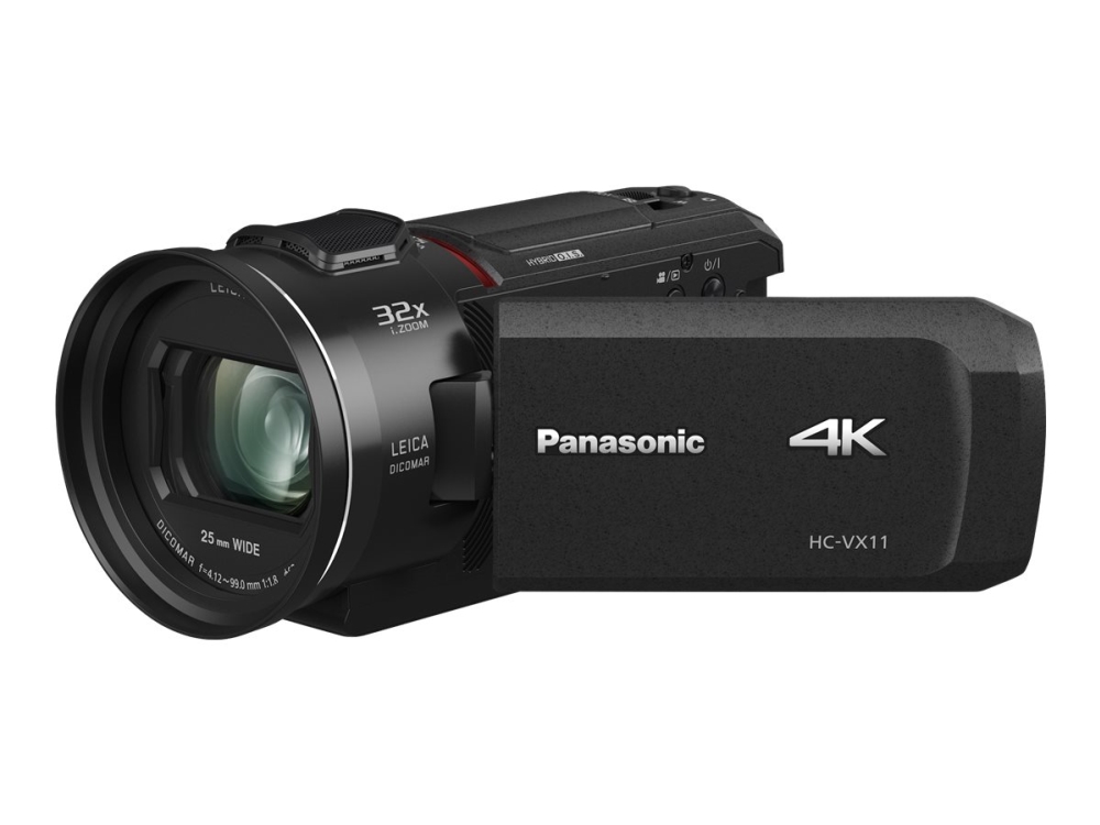 Panasonic Hc Vx11 Videokamera 4 K / 25 Fps 8.57 Mp 24x Optisk Zoom Leica Flashkort Wi Fi