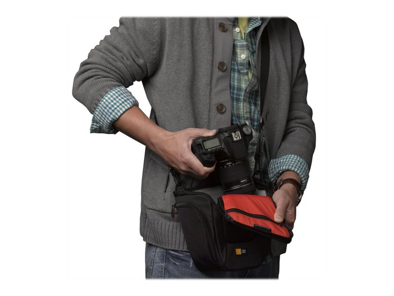 Case Logic Slr Camera Holster - Bæretaske Til Kamera Med Zoomobjektiv - Nylon - Sort