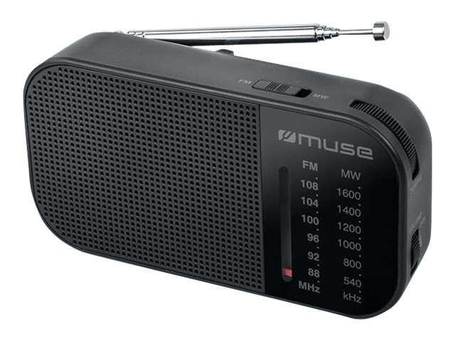 Muse M-025 R Portable Radio, Black