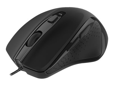 Deltaco Office - Mus - Optisk - 6 Knapper - Kablet - Usb - Sort