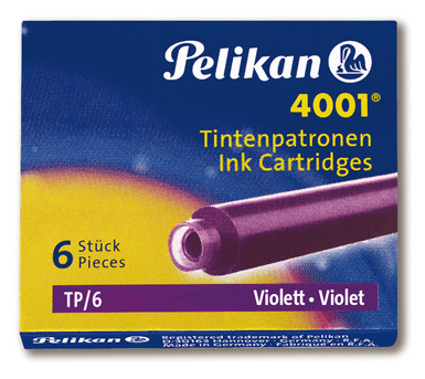 Pelikan 301697, Violett, 6 styck | Skrivredskap - Kulspetspennor & Reservoarpennor - Rullpennor | GameStuff