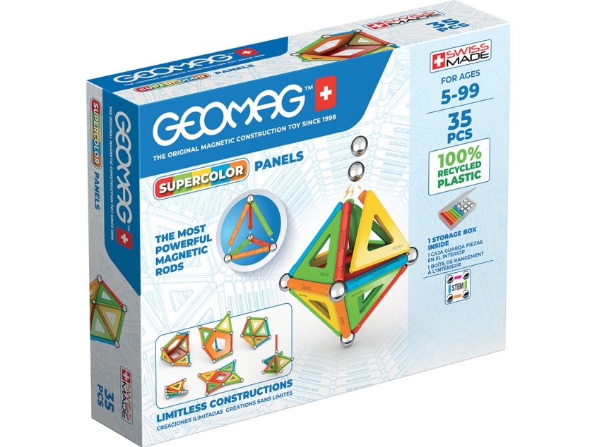 Geomag Supercolor Panels Recycled 35 st. | Andra leksaksmärken - F-M - Geomag | GameStuff