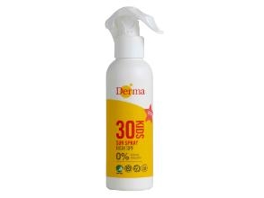 Solcreme Spray Derma Sun Spray Spf 30 150Ml Svanemærket/Allergimærket U. Parfume,6 Stk X 150 Ml/Krt