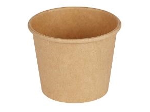 Dressingbæger 90 Ml 3 Oz Ø62 X 50 Mm Kraft Pap/Pe Brun,30 Ps X 100 Stk/Krt