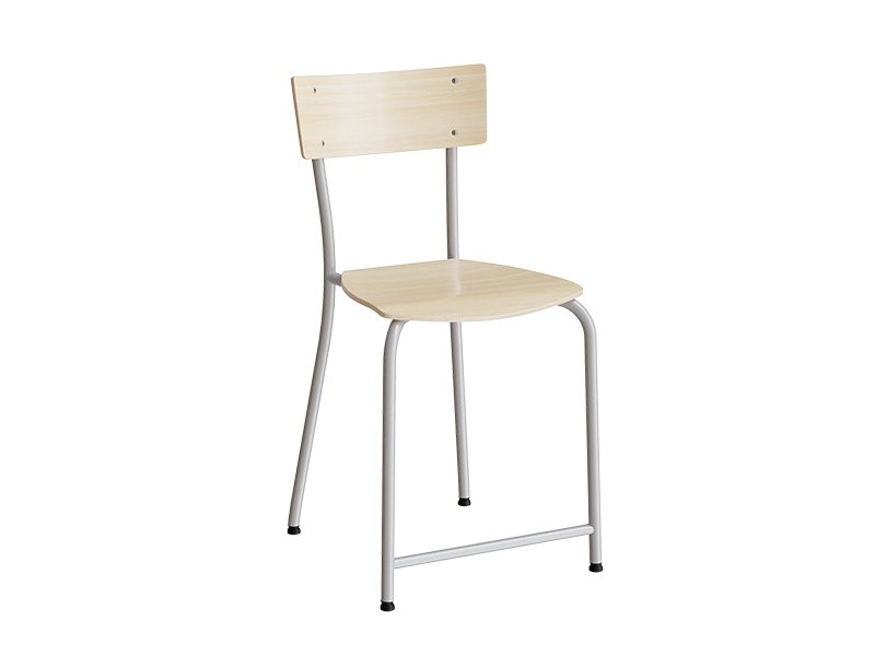 Stol Strong 112, Birk laminat, Hvidt stel, | Möbler - Stolar & Stolmattor - Matsalstolar | GameStuff