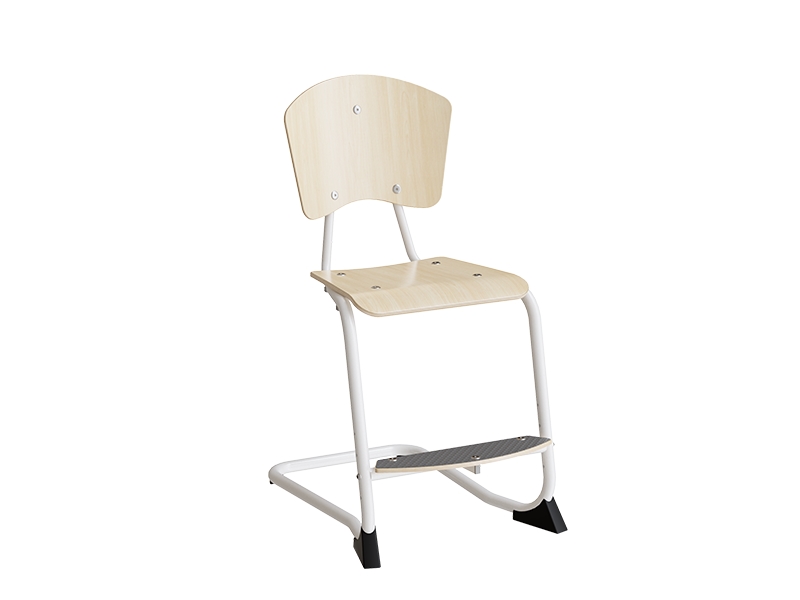 Stol Fyran, Birk laminat, alugrå ben | Möbler - Stolar & Stolmattor - Mottagning Stolar | GameStuff