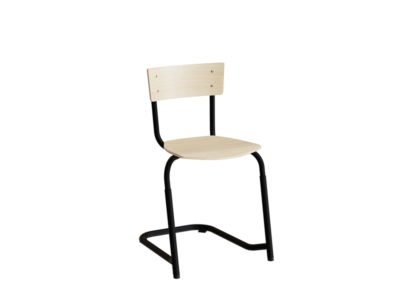 Stol Strong 274 justerbar, Birk laminat, Hvidt stel | Möbler - Stolar & Stolmattor - Matsalstolar | GameStuff