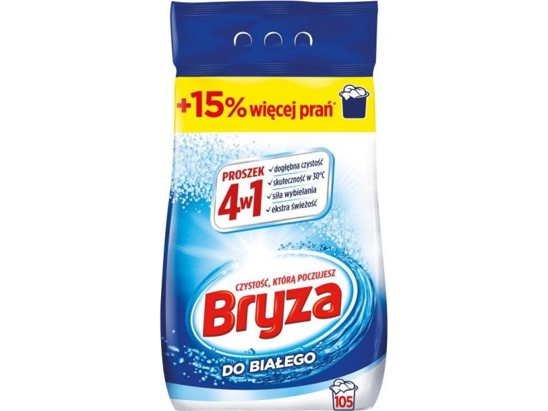 Bryza Bryza 4In1 Vaskepulver Til Hvid 6,825 Kg