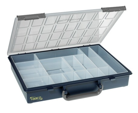 raaco Assorter 55 4x8-15, Polypropylen (PP), Blå, 338 mm, 261 mm, 57 mm, 860 g