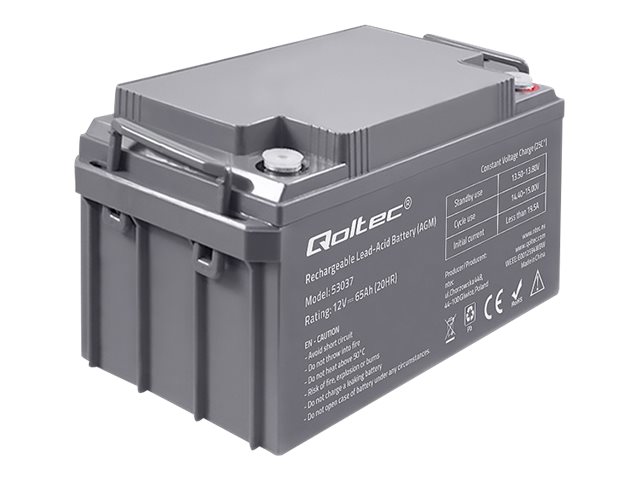 Qoltec - Ups-Batteri - 1 X Batteri - Blysyre - 65 Ah