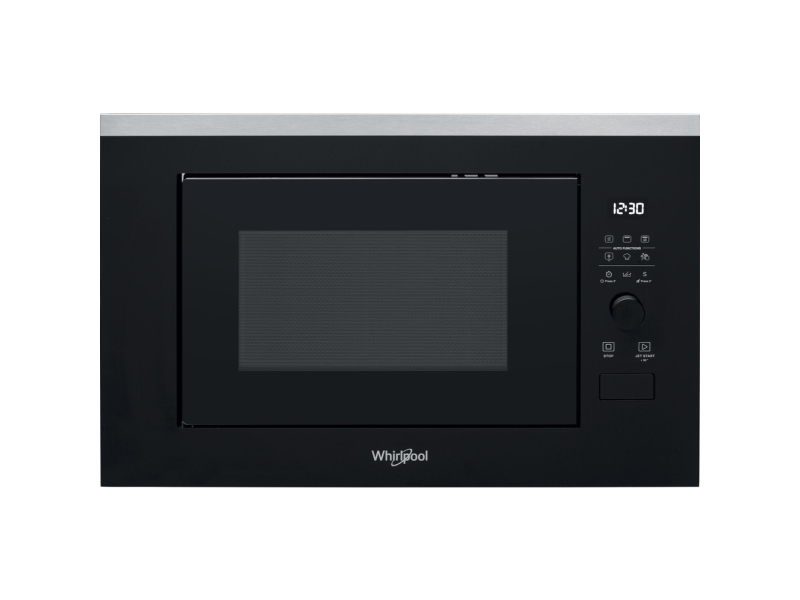 Whirlpool WMF250G, Kiinteä, Grillimikroaaltouuni, 25 L, 900 W, Sisäänrakennettu näyttö, LCD