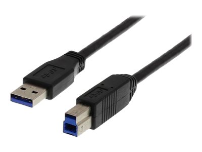 Deltaco Usb3-110S - Usb-Kabel - Usb Typ A (Han) Bis Usb Typ B (Han) - Usb 3.0 - 1 M - Sortiert