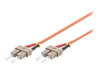 Microconnect - Netzwerkkabel - Sc/Upc Multimode (Stecker) Zu Sc/Upc Multimode (Stecker) - 1 M. - Glasfaser - 50 / 125 My - Om2 - Halogenfrei - Blau