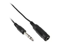 Microconnect - Forlængerkabel Til Audio - Stereostik (6,3" Hun) Til Stereostik (6,3" Han) - 5 M