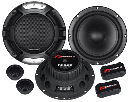 Renegade RX6.2C, 2-vägs, 200 W, 100 W, 4 O, Neodymium, 5,7 cm | Bilvård & Biltillbehör - HiFi för bilar - Bilstereohögtalare | GameStuff
