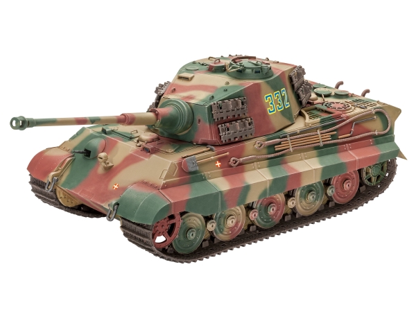 Revell Tiger II Ausf.B (Henschel Turr), Stridsvagnsmodell, 1:35, Tiger II, Hanstik, Plast, 250 st | Hobby - Modellbygge - Plast Byggmodeller - Militär | GameStuff
