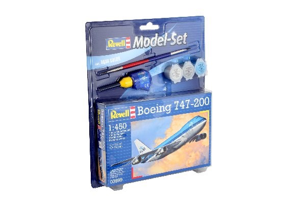 Revell Boeing 747-200, Starrflügelflugzeug-Modell, Montagesatz, 1:450, Boeing 747, Kunststoff, Zwischen