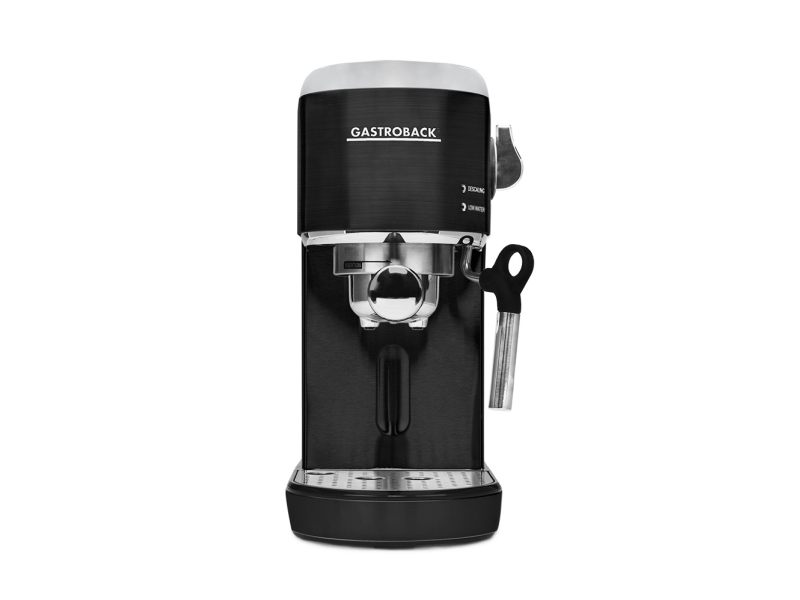 Gastroback Design Espresso Piccolo, Espressomaskine, 1,5 L, Malet kaffe, 1400 W, Sort