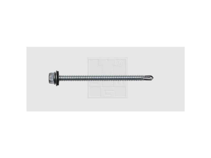 Swg 21163010010 Borskruer 6.3 Mm 100 Mm Udvendig Sekskant Din 7504-K Stål Verzinkt 100 Stk